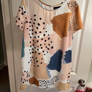 Mink pink dress size large. Loose fitting. Super cute.